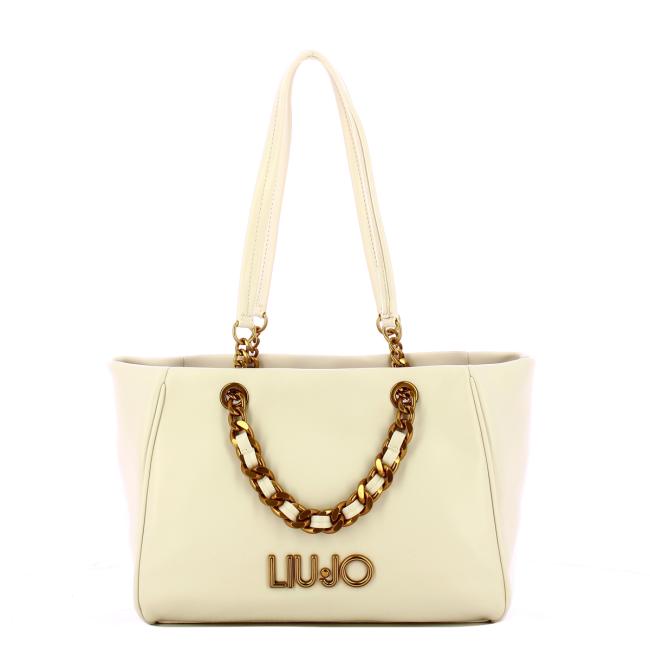 Liu Jo Borsa a spalla Shaula con catena Cream - 1