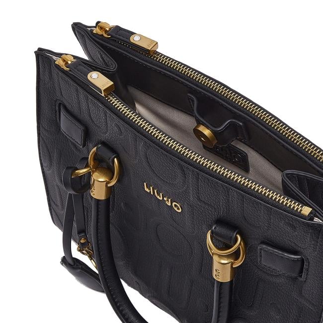 Liu Jo Borsa a mano Manhattan Embossed Piccola Black - 6