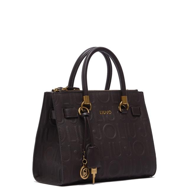 Liu Jo Borsa a mano Manhattan Embossed Piccola Deep Brown - 2