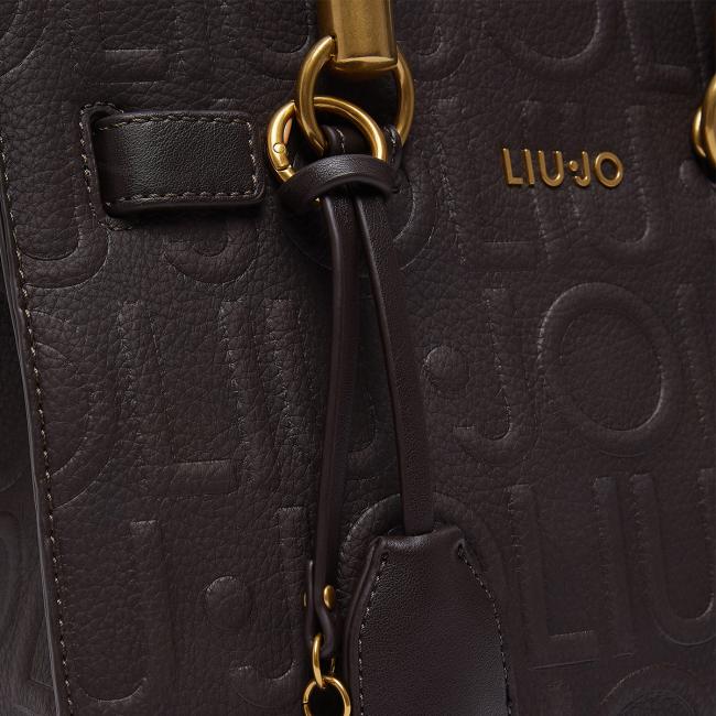 Liu Jo Borsa a mano Manhattan Embossed Piccola Deep Brown - 4