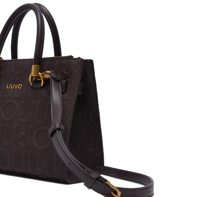 Liu Jo Borsa a mano Manhattan Embossed Piccola Deep Brown - 5