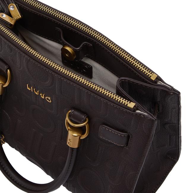Liu Jo Borsa a mano Manhattan Embossed Piccola Deep Brown - 6