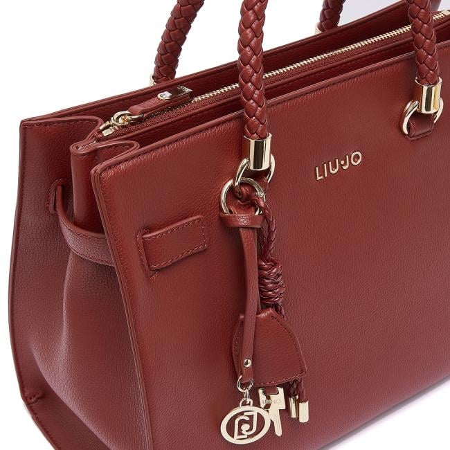 Liu Jo Borsa a mano Manhattan Media Brick Red - 4