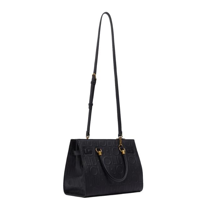 Liu Jo Borsa a mano Manhattan Embossed Media Black - 3
