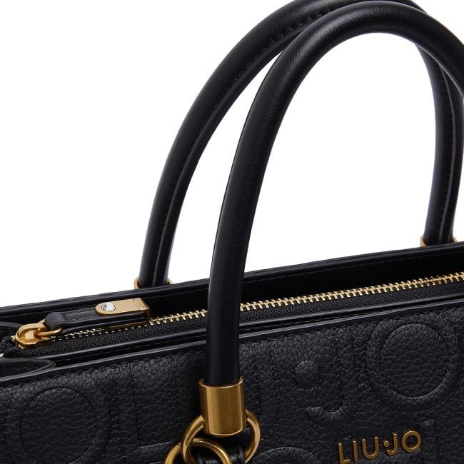 Liu Jo Borsa a mano Manhattan Embossed Media Black - 5