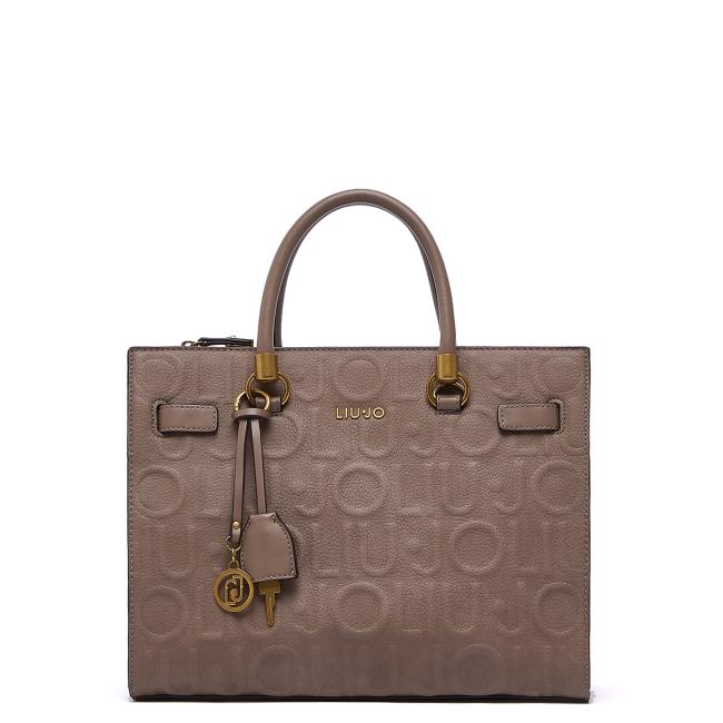 Liu Jo Borsa a mano Manhattan Embossed Media Mocha - 1