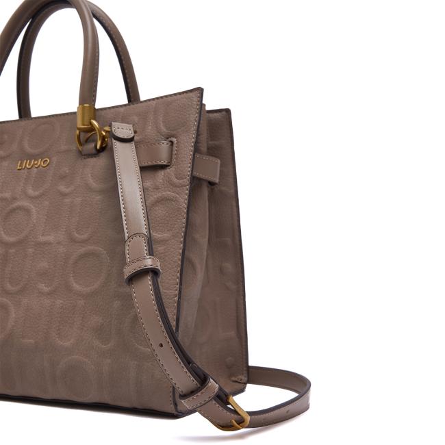 Liu Jo Borsa a mano Manhattan Embossed Media Mocha - 5