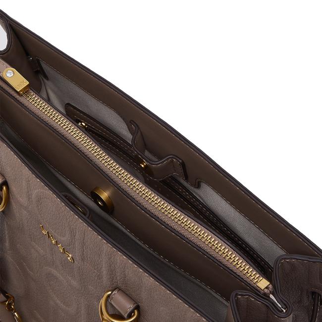Liu Jo Borsa a mano Manhattan Embossed Media Mocha - 6