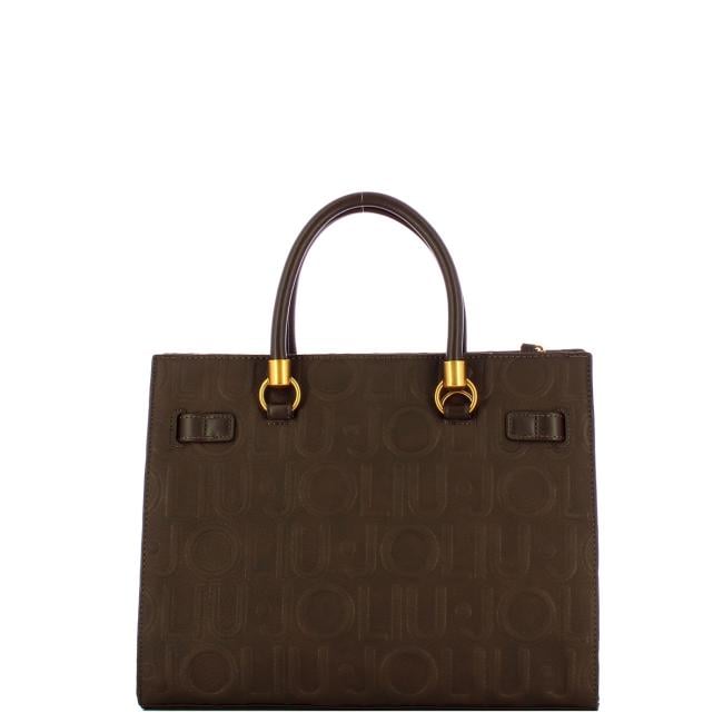 Liu Jo Borsa a mano Manhattan Embossed Media Deep Brown - 3