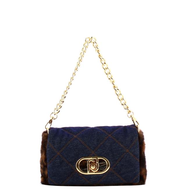 Liu Jo Sottospalla LaPuffy Medium in ecopelliccia Blu - 1