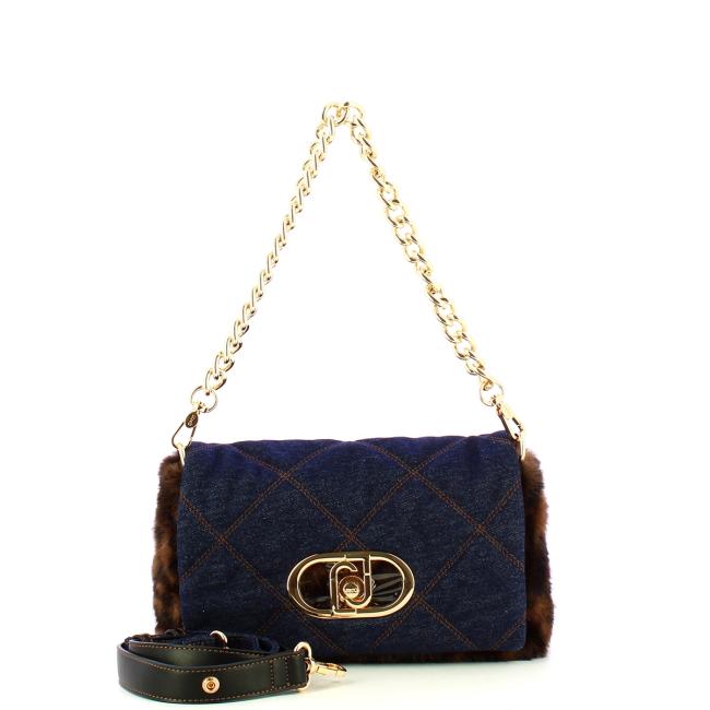 Liu Jo Sottospalla LaPuffy Medium in ecopelliccia Blu - 4