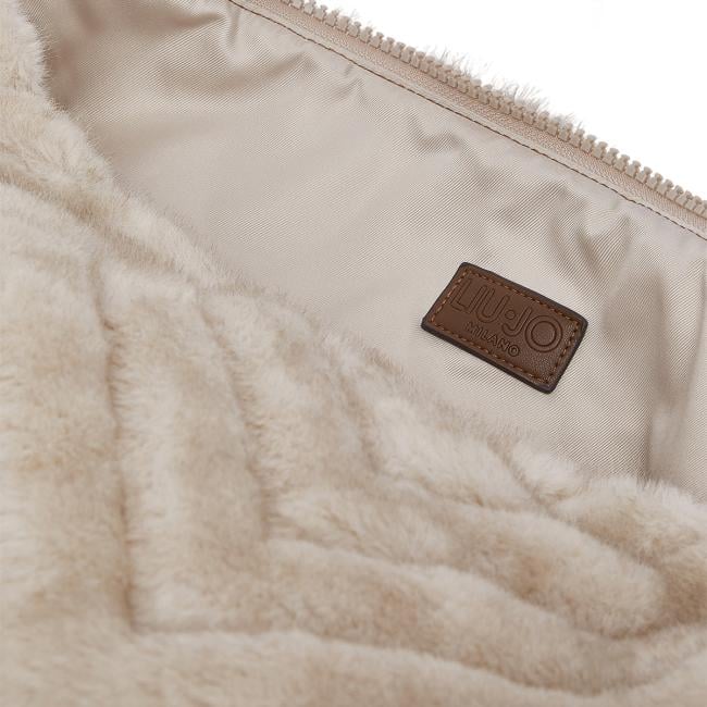 Liu Jo Foulard bag in pelliccia Cream - AF6194E1161 X0459 - 5