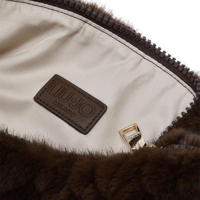 Liu Jo Foulard bag in pelliccia Deep Brown - AF6194E1168 91419 - 7