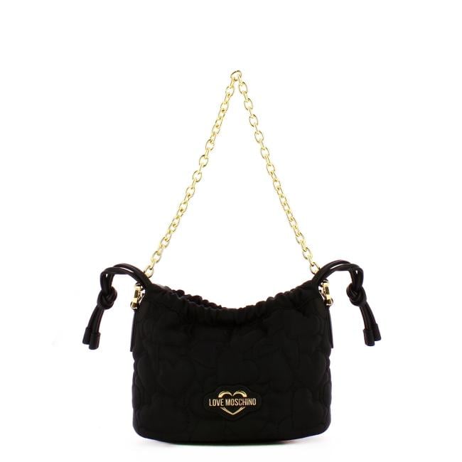 Love Moschino Borsa a mano Eco-Friendly Puffy Heart Nero - 1