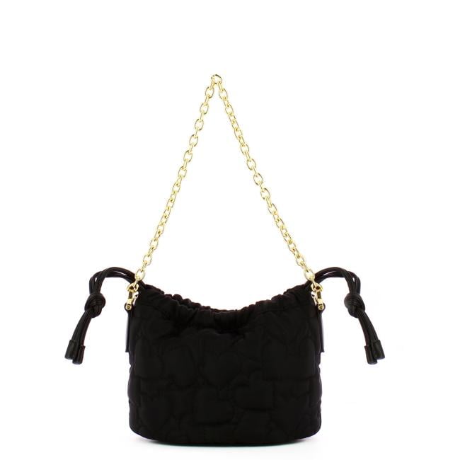 Love Moschino Borsa a mano Eco-Friendly Puffy Heart Nero - 3