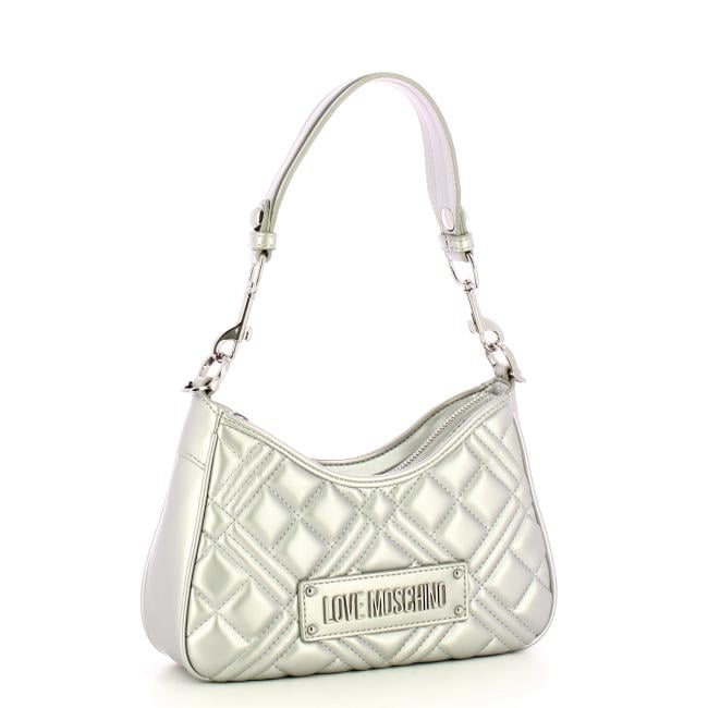 Love Moschino Sottospalla Quilted Silver - 2