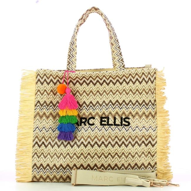Marc Ellis Borsa a spalla Saint Claire L Multicolor Natural - 4