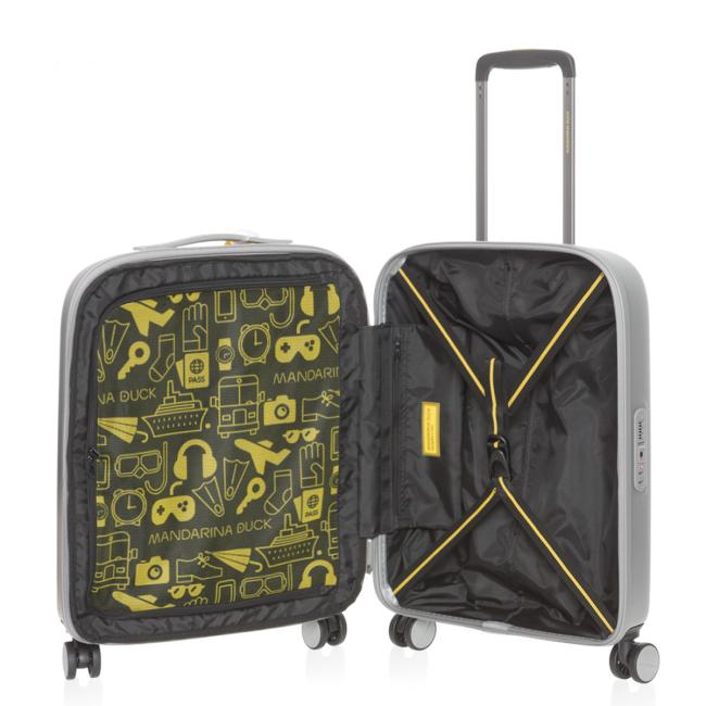 Mandarina Duck Bagaglio a mano 55 cm LOGODUCK + Silver - 5