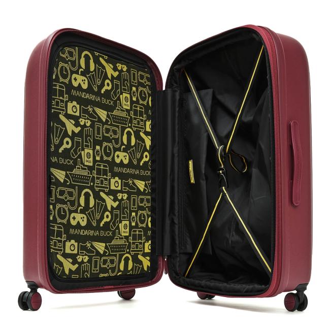 Mandarina Duck Trolley Grande Espandibile 75 cm LOGODUCK + Grape - 4