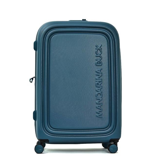 Mandarina Duck Trolley Grande Espandibile 75 cm LOGODUCK + Tailor Blue - 1