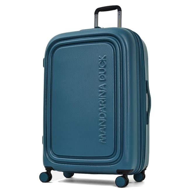Mandarina Duck Trolley Grande Espandibile 75 cm LOGODUCK + Tailor Blue - 2