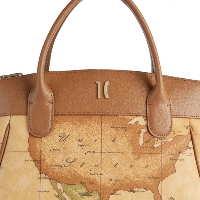 Alviero Martini 1a Classe Borsa a mano Heritage Geo Tabacco - 5