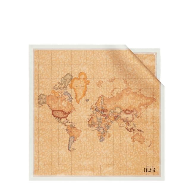 Alviero Martini 1a Classe Foulard Geo Classic in seta 70x70 Avorio - 1