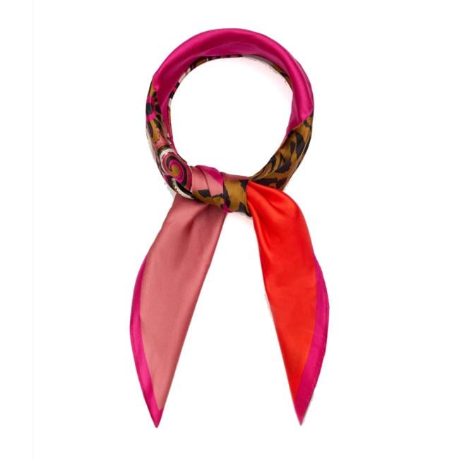 Nali Foulard in seta Paisley Macula Fucsia - 2