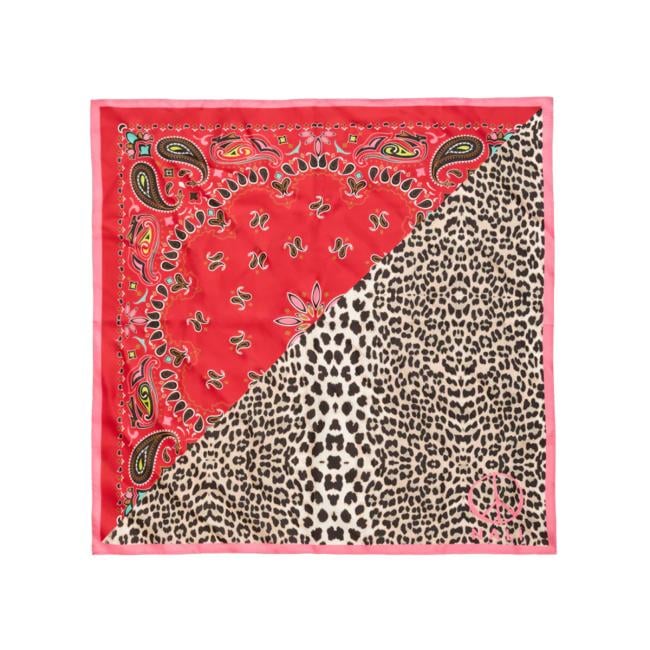 Nali Foulard in seta Macula Paisley Rosso - 1