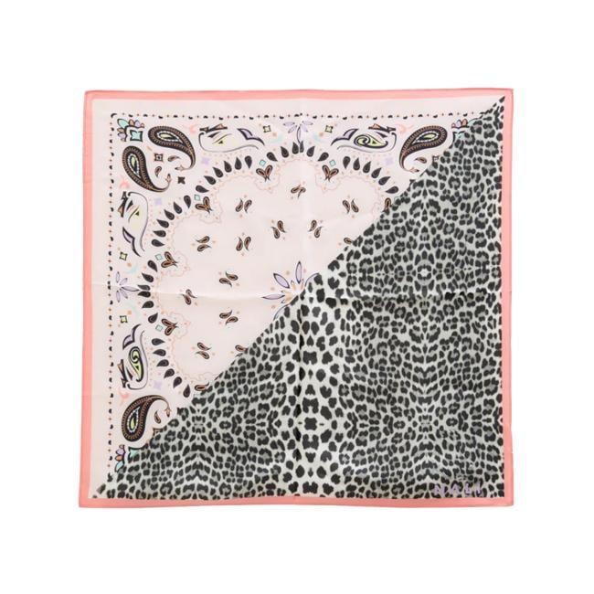 Nali Foulard in seta Macula Paisley Rosa - 1
