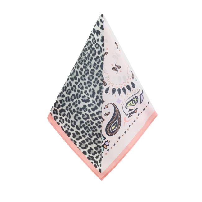 Nali Foulard in seta Macula Paisley Rosa - 3