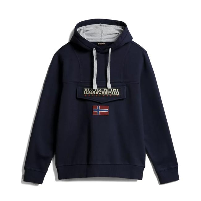 Napapijri Felpa con cappuccio Burgee Blu Marine - 1