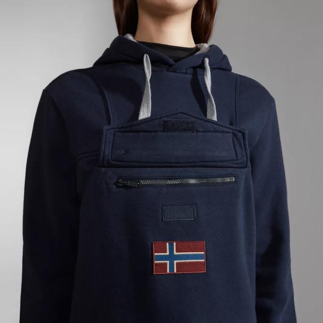 Napapijri Felpa con cappuccio Burgee Blu Marine - 6