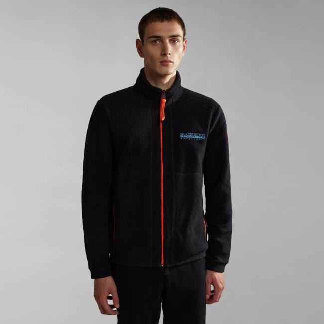 Napapijri Felpa con zip Anderby Black - 3
