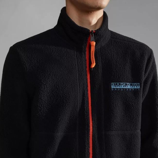 Napapijri Felpa con zip Anderby Black - 6