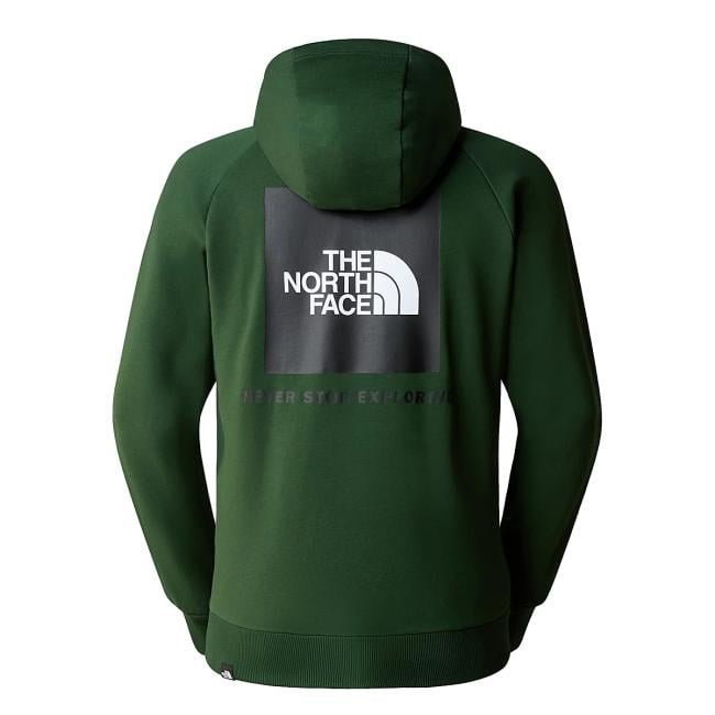 NORT Felpa con cappuccio Raglan Redbox Pine Needle - 2