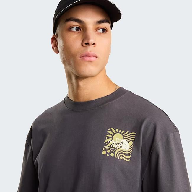 The North Face T-shirt Sun Oversize Anthracite Grey - 6