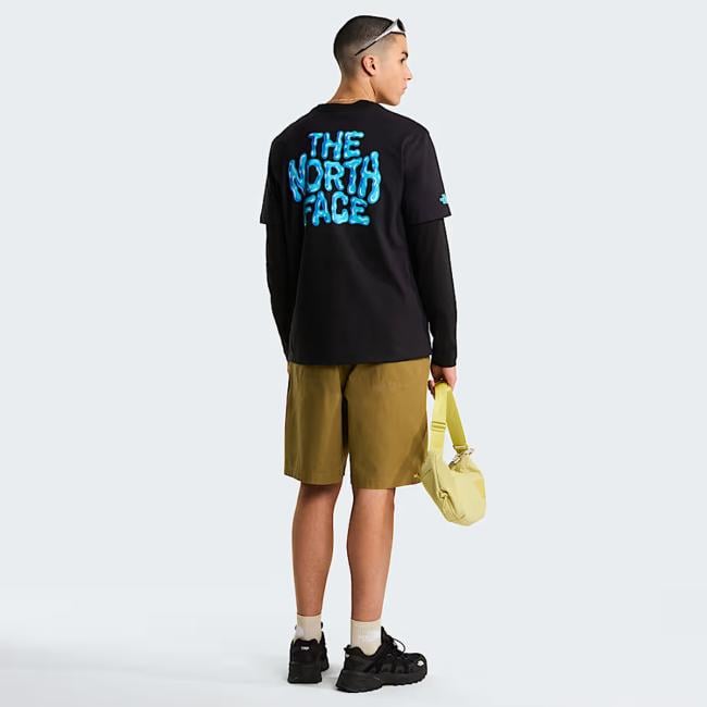 The North Face T-Shirt Drip Logo Relaxed TNF Black - 5