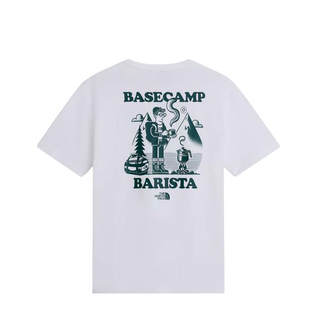 The North Face T-Shirt Basecamp Barista TNF White/Pacific Teal - 2