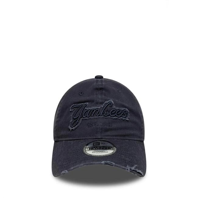 NWER 9TWENTY New York Yankees MLB Distressed Denim Blu Navy - 2
