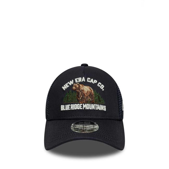 NWER 9FORTY M-Crown A-Frame Trucker New Era Graphic Blu Navy - 2