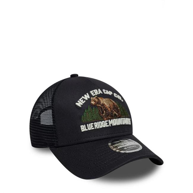 NWER 9FORTY M-Crown A-Frame Trucker New Era Graphic Blu Navy - 3
