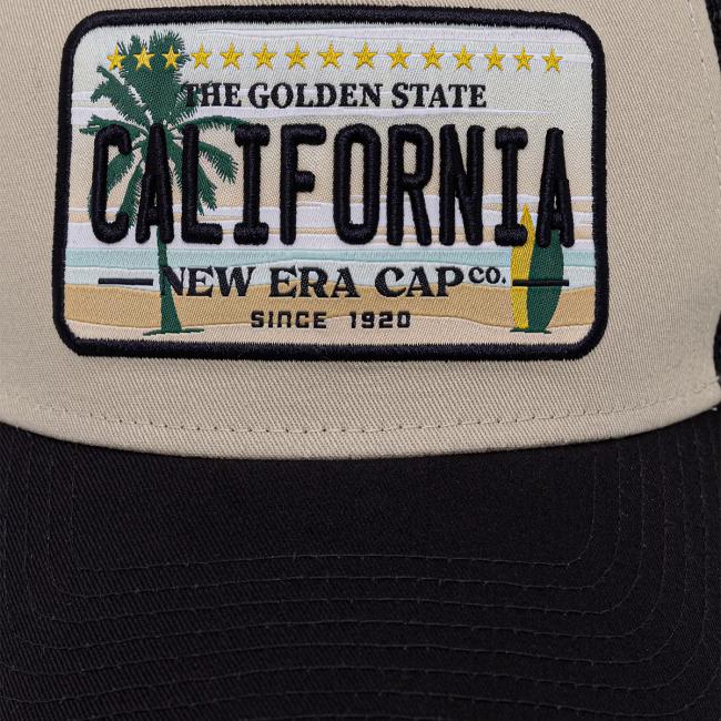 NWER Trucker Licence Plate California Beige Nero - 2