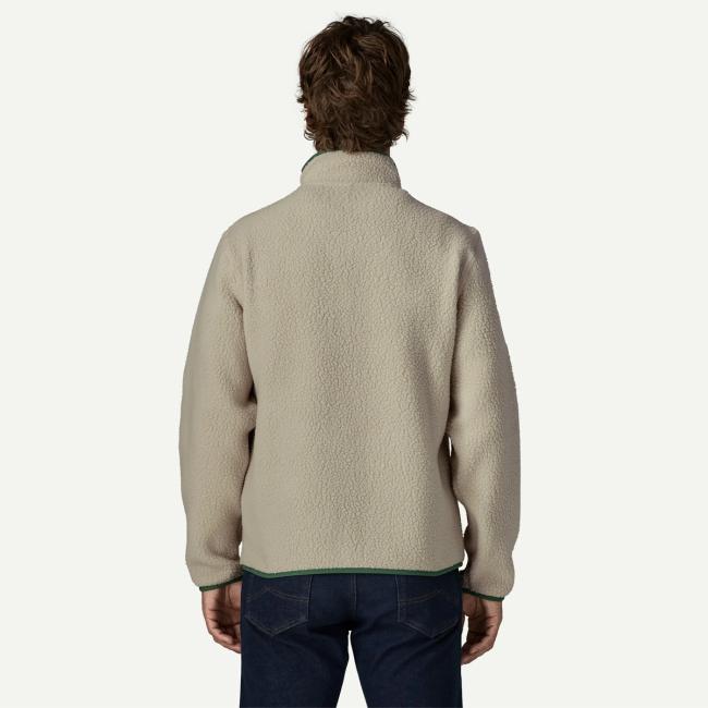 Patagonia Retro Pile Jacket uomo Pelican W/Canopy Green - 3