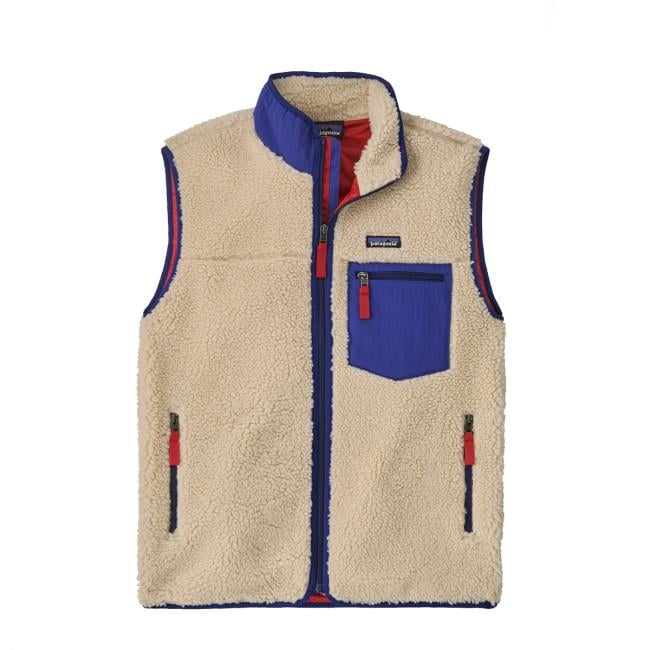 Patagonia Classic Retro-X Vest Dark Natural/Cobalt Blue - 1