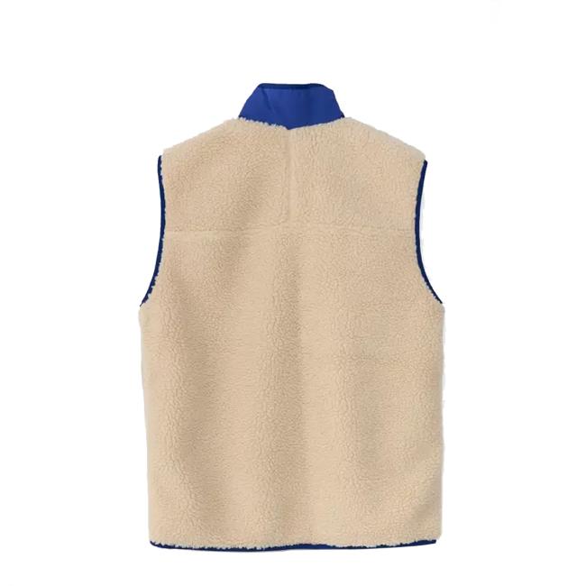 Patagonia Classic Retro-X Vest Dark Natural/Cobalt Blue - 4
