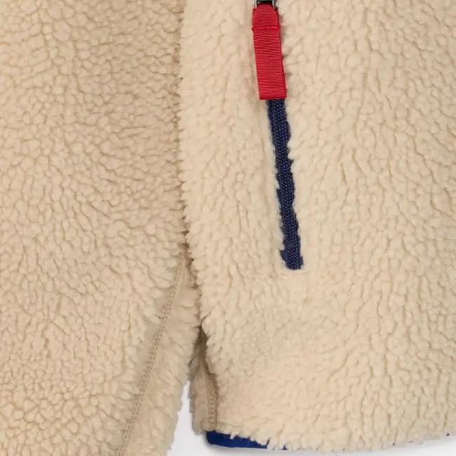 Patagonia Classic Retro-X Jacket Dark Natural/Cobalt Blue - 3