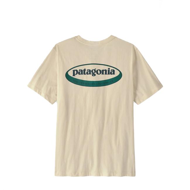 Patagonia Oval Logo T-Shirt uomo Undyed Natural - 2