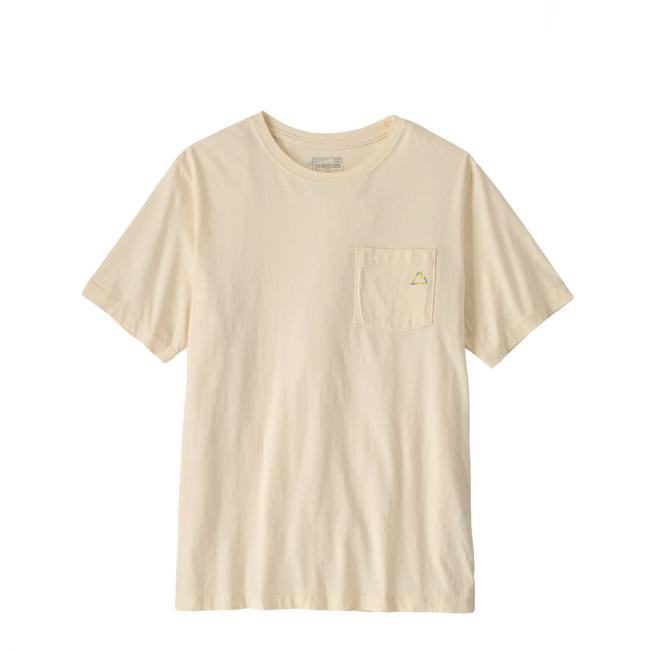 Patagonia Fitz Roy Massif pocket T-Shirt Undyed Natural - 1