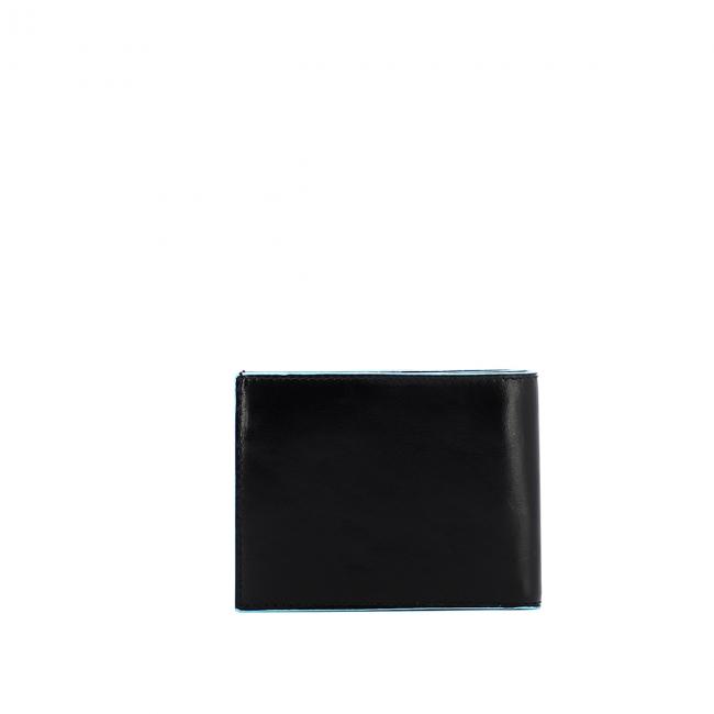 Men wallet with coin pouch Blue Square